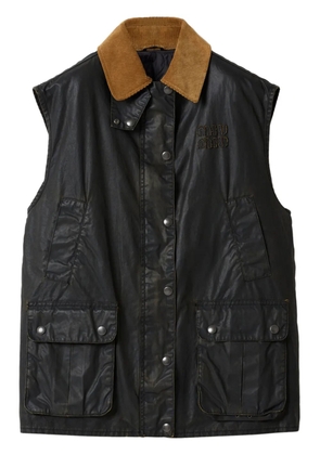 Miu Miu poplin gilet - Black