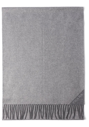 Prada logo-print scarf - Grey