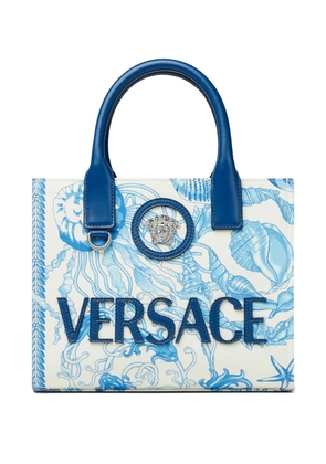 Versace Underwater Barocco La Medusa mini tote bag - White