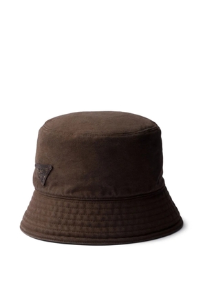 Prada cotton bucket hat - Brown