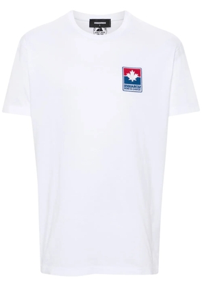DSQUARED2 logo-patch T-shirt - White