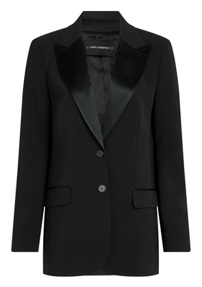 Karl Lagerfeld elongated blazer - Black