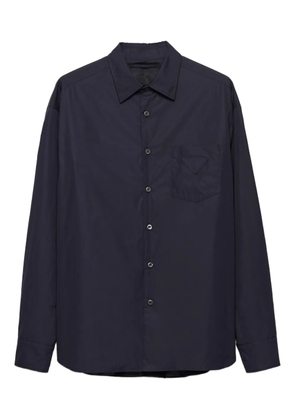 Prada patch-pocket classic-collar shirt - Blue