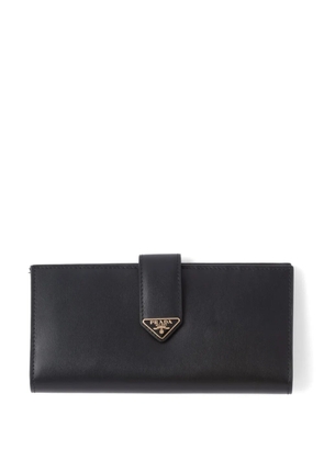 Prada large leather wallet - Black