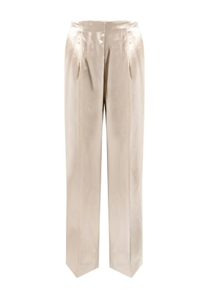 Alberta Ferretti pinces slant trousers - Neutrals