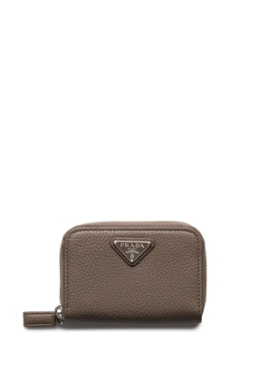 Prada leather coin purse - Grey