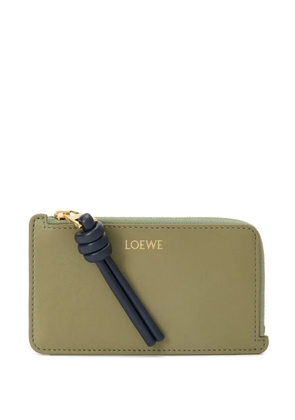 LOEWE Knot zip-fastening wallet - Green