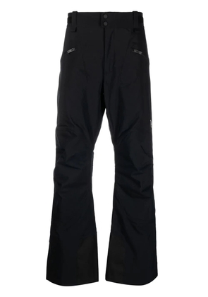Peak Performance embroidered-logo straight trousers - Black