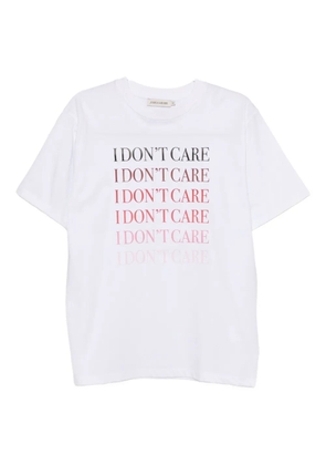 Joshua Sanders slogan-embossed T-shirt - White