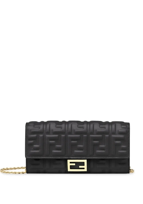 FENDI Baguette continental wallet-on-chain - Black