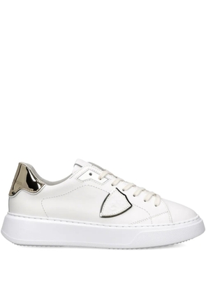 Philippe Model Paris temple low leather trainers - White