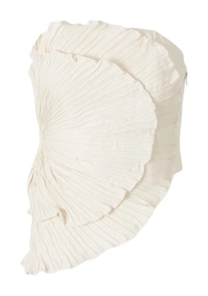 ANDRES OTALORA Las Olas pleated top - Neutrals