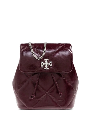 Tory Burch quilted leather backpack - Purple