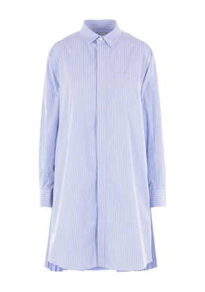sacai striped shirt dress - Blue