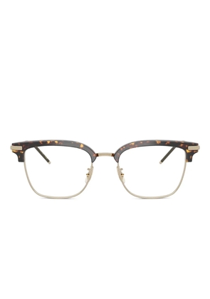 Oliver Peoples tortoise-pattern square-frame glasses - Gold
