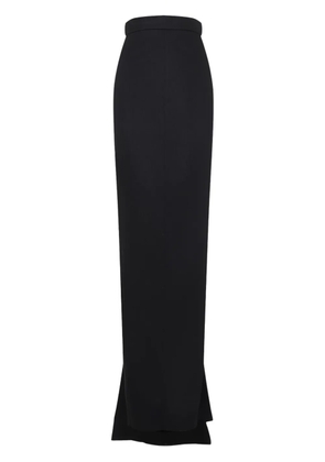Rick Owens draped-detail maxi skirt - Black