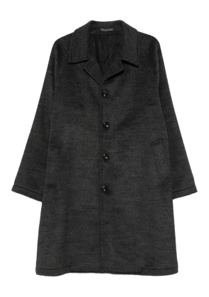 LUIGI BIANCHI MANTOVA button-up wool coat - Grey