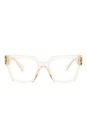 Miu Miu Eyewear transparent square-frame glasses - Neutrals