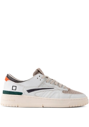 D.A.T.E. leather panelled trainers - White