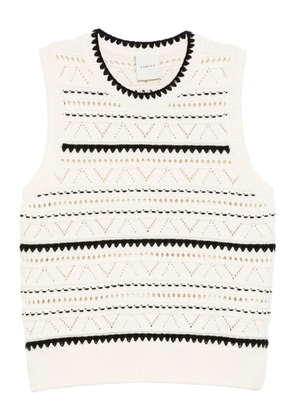 Varley Athena Pointelle vest - Neutrals