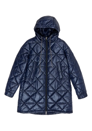 Bimba y Lola quilted hooded coat - Blue