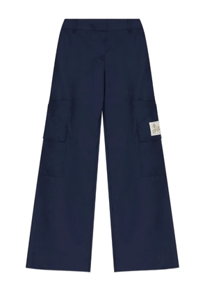 Off-White patch-pocket wide-leg trousers - Blue