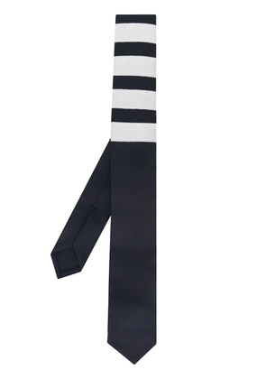 Thom Browne 4-bar plain weave tie - Blue