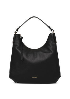 Coccinelle zip-top leather tote bag - Black