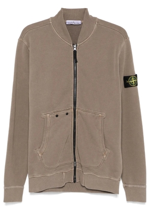 Stone Island zip-up sweatshirt - Brown