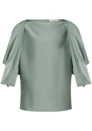 Lanvin satin-finish blouse - Green