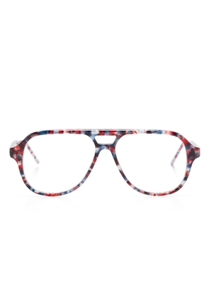 Thom Browne Eyewear pilot-frame glasses - Red