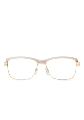 Cazal rectangle-frame glasses - Gold