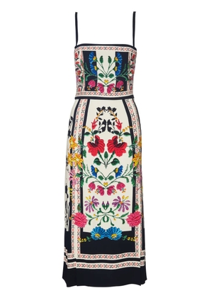 La DoubleJ Buy Me A Martini floral-print dress - White