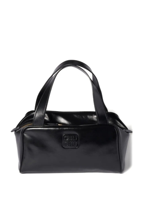 Miu Miu leather zipped shoulder bag - Black