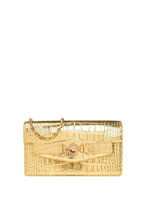 Versace Medusa '95 crocodile-effect clutch bag - Gold