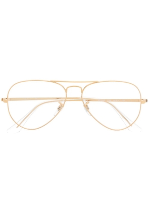 Ray-Ban aviator-frame glasses - Gold