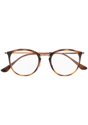 Ray-Ban round frame glasses - Brown