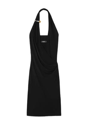 Versace halterneck crêpe midi dress - Black