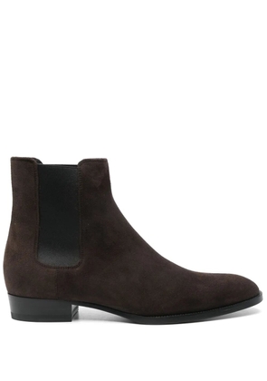 Saint Laurent Wyatt Chelsea boots - Brown
