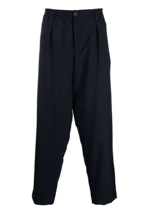 Marni tapered-leg elasticated-waist trousers - Blue