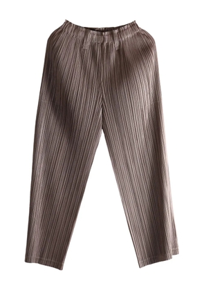 Pleats Please Issey Miyake pleated PP58JF382 trousers - Brown