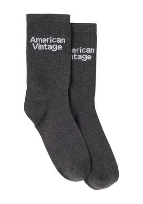 American Vintage Clypsun intarsia knitted socks - Grey