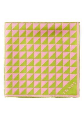 Prada printed silk scarf - Green