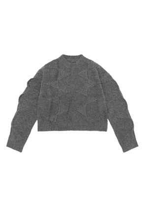 HELIOT EMIL merino wool blend cropped sweater - Grey