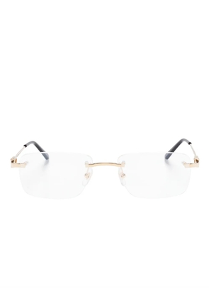 Cartier Eyewear rectangle-frame glasses - Gold