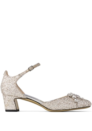 Jimmy Choo 45mm leather pumps - Gold