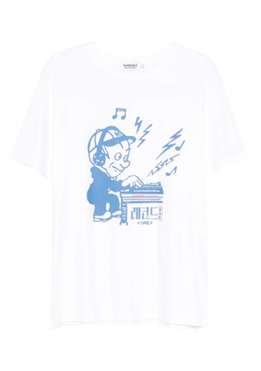 Kompakt Record Bar graphic-print T-shirt - White