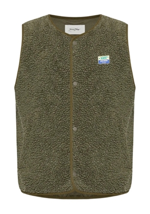 American Vintage button-fastening fleece gilet - Green