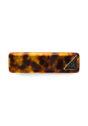 Prada tortoiseshell-effect hair clip - Brown