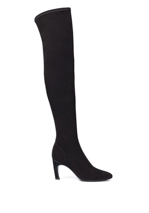 Tory Burch suede 80mm above-knee boots - Black